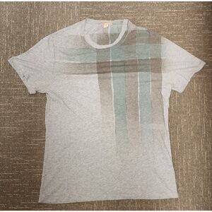 Burberry Brit 'Eburne' Waterprint Check Men's T-Shirt Size Large